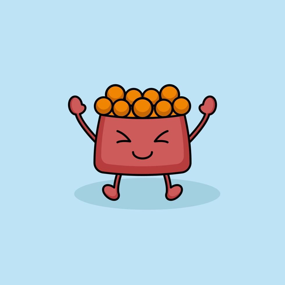 Cute sushi mascot vector