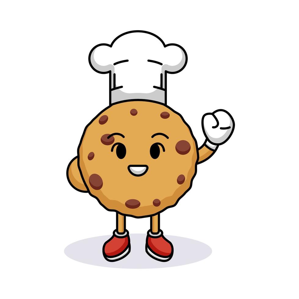 Cute cookies mascot vector