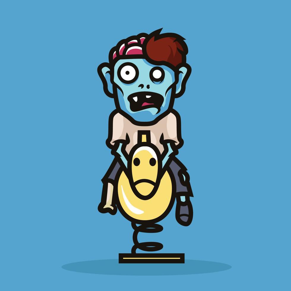 Zombie Mascot illustration design vector