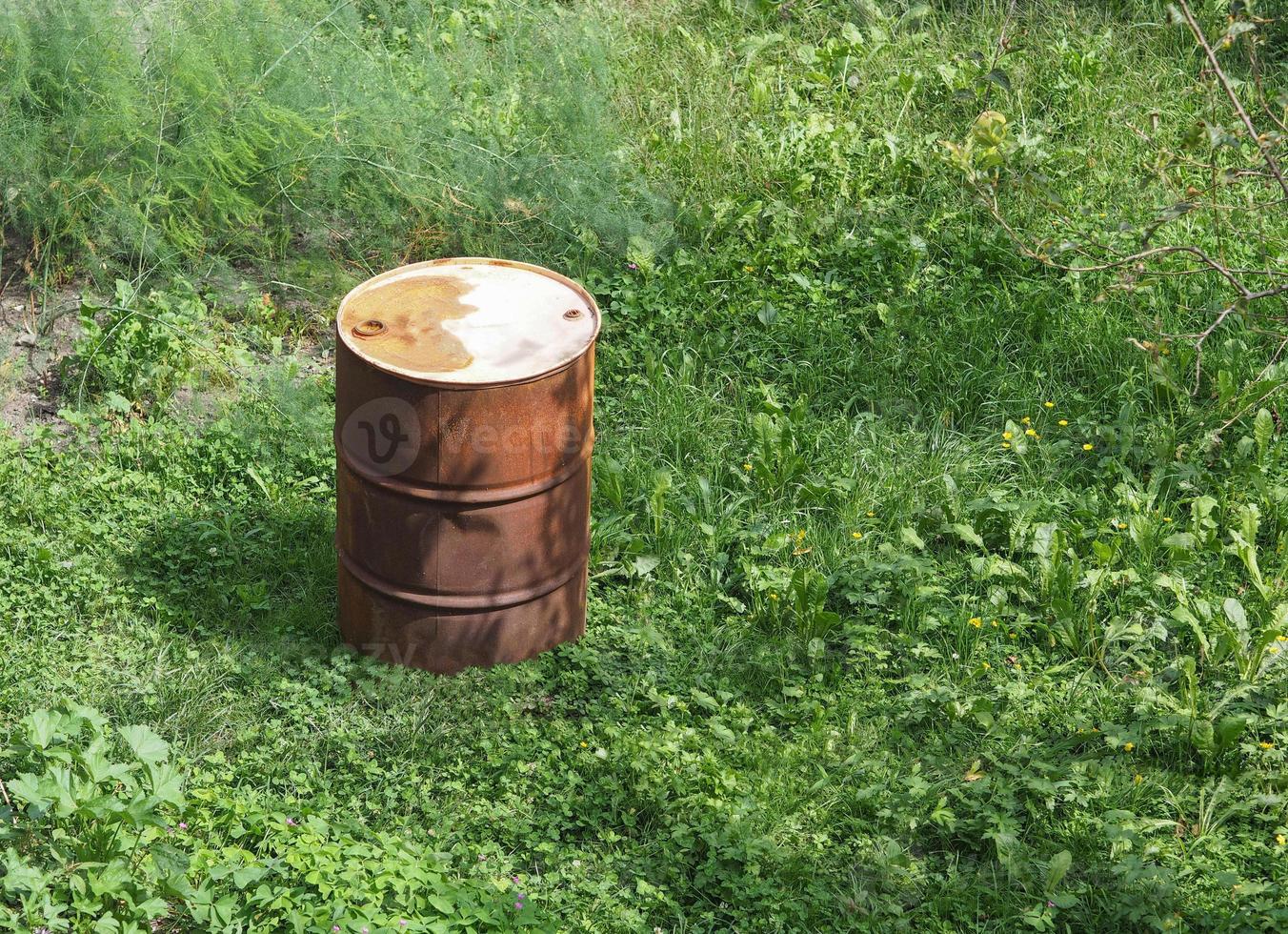 old oil barrel photo