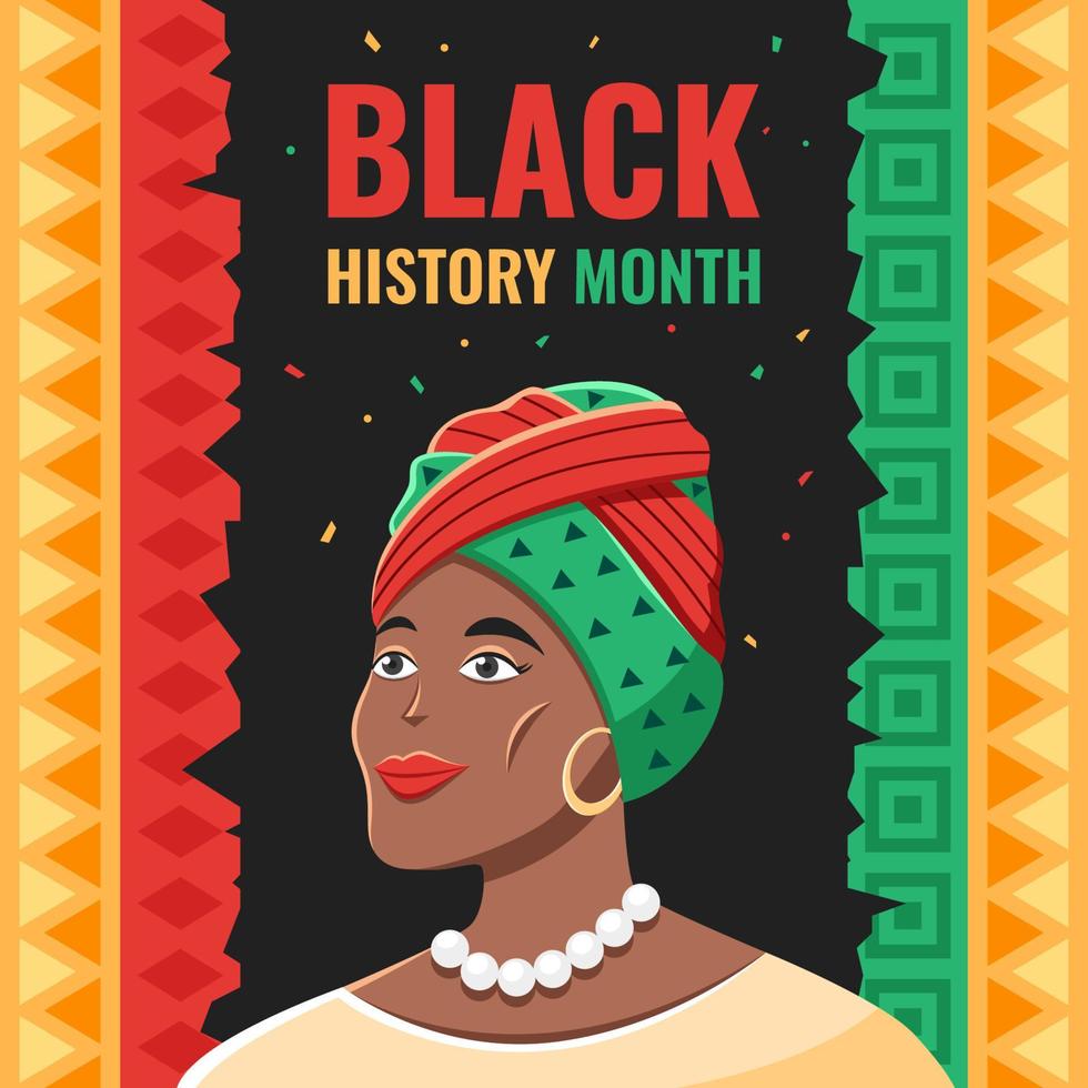 African American Black History Month vector