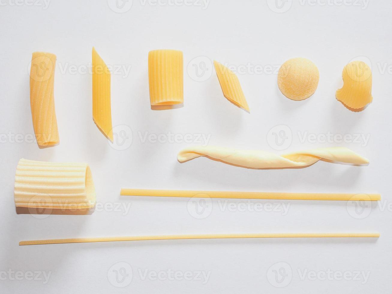 Italian pasta types photo