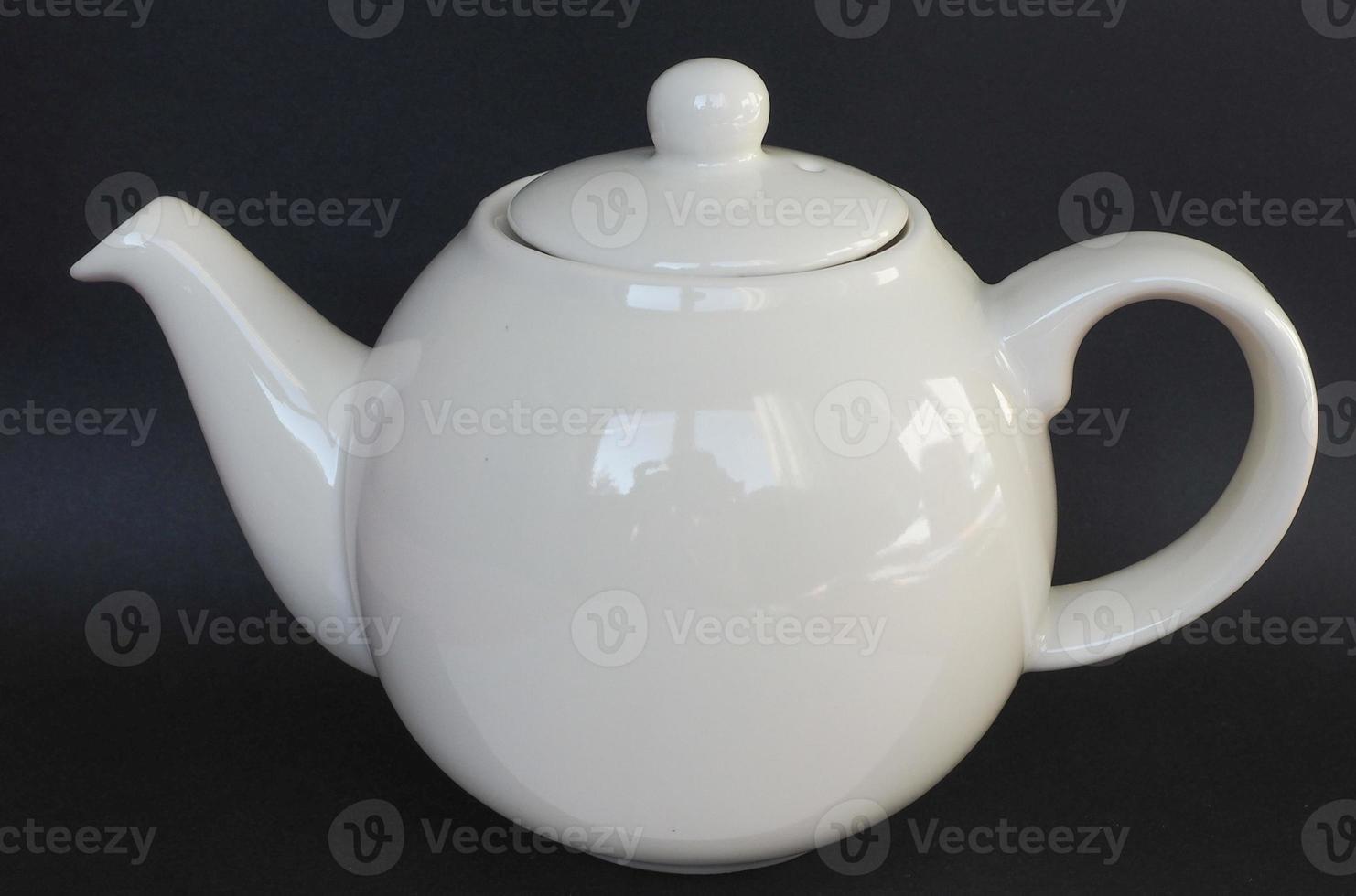 White tea pot photo