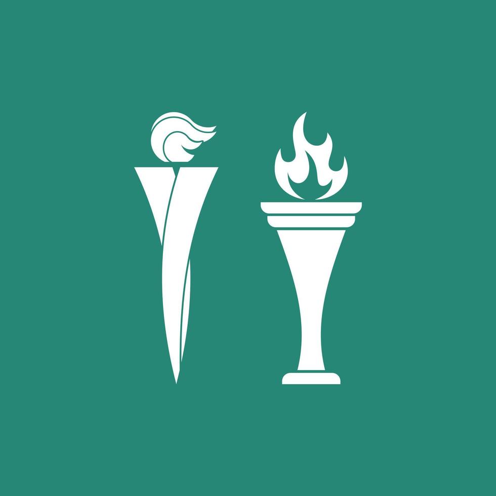Torch icon vector illustration