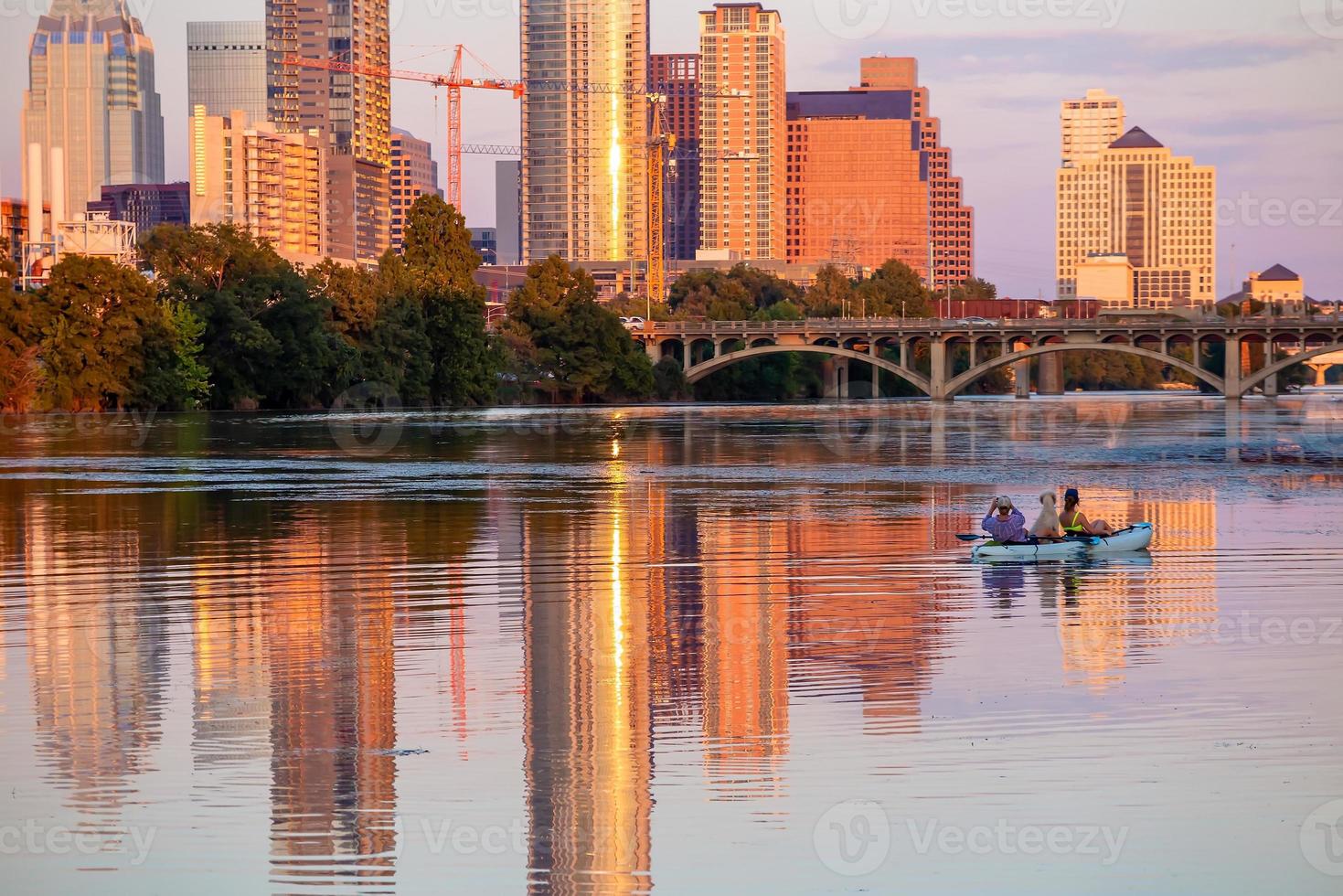 El horizonte del centro de la ciudad de Austin paisaje urbano de Texas, EE. foto