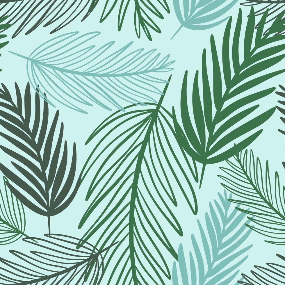 Palm tropical pattern vector illustration