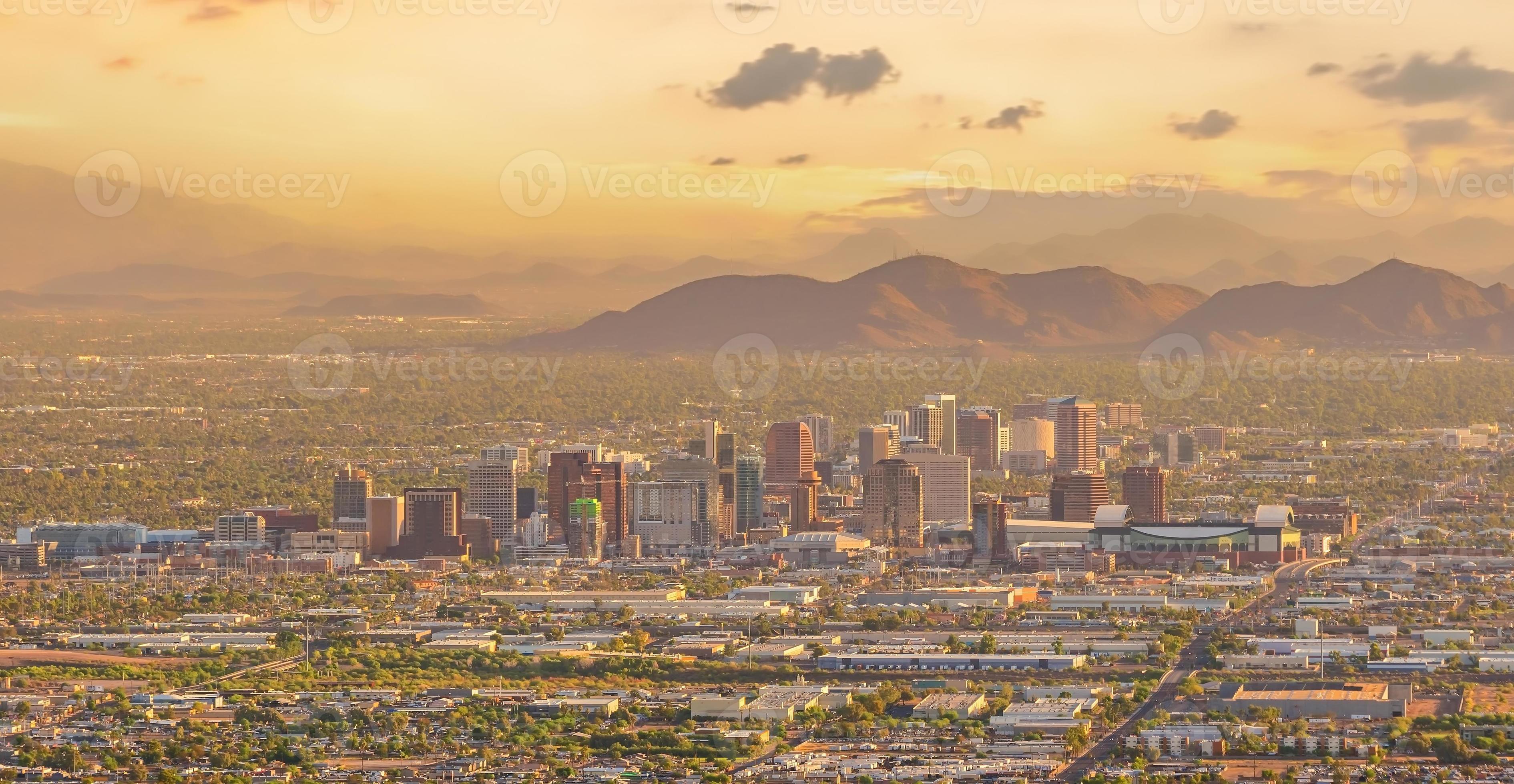 Phoenix City Downtown Skyline Cityscape Of Arizona In Usa Photo 