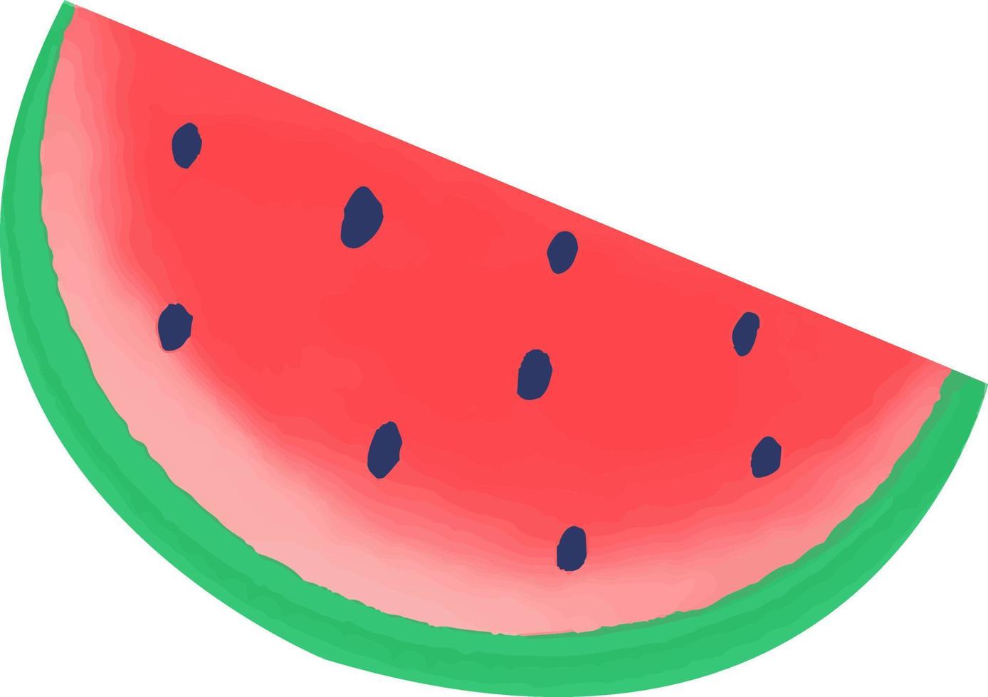 Japanese Summer Festival Half of Watermelon vector