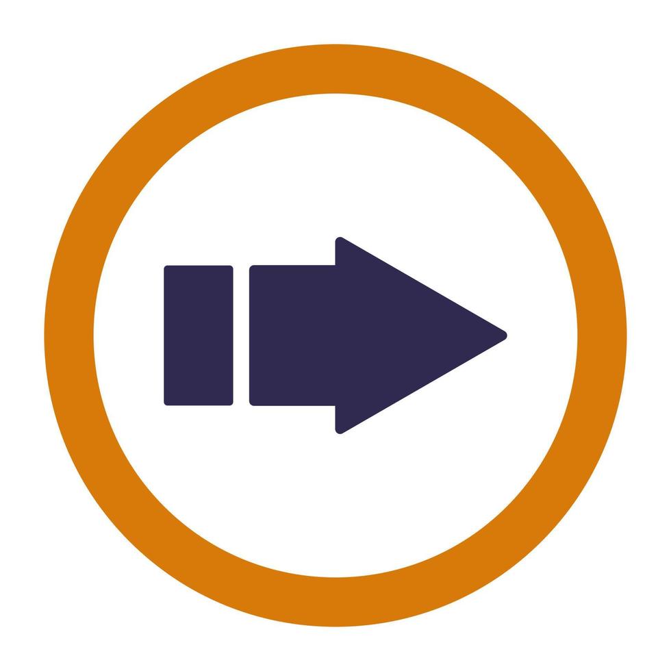 Arrow on white background vector