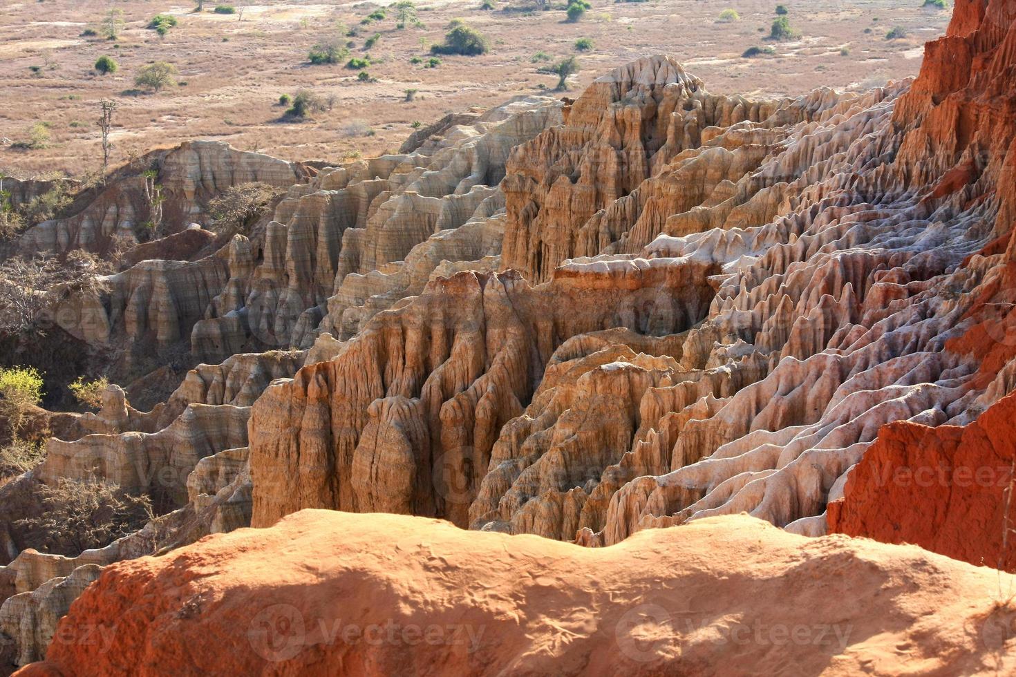 la hermosa vista y el espectacular paisaje de miradoura da lua mirador de la luna en las afueras de la ciudad de luanda, angola. foto