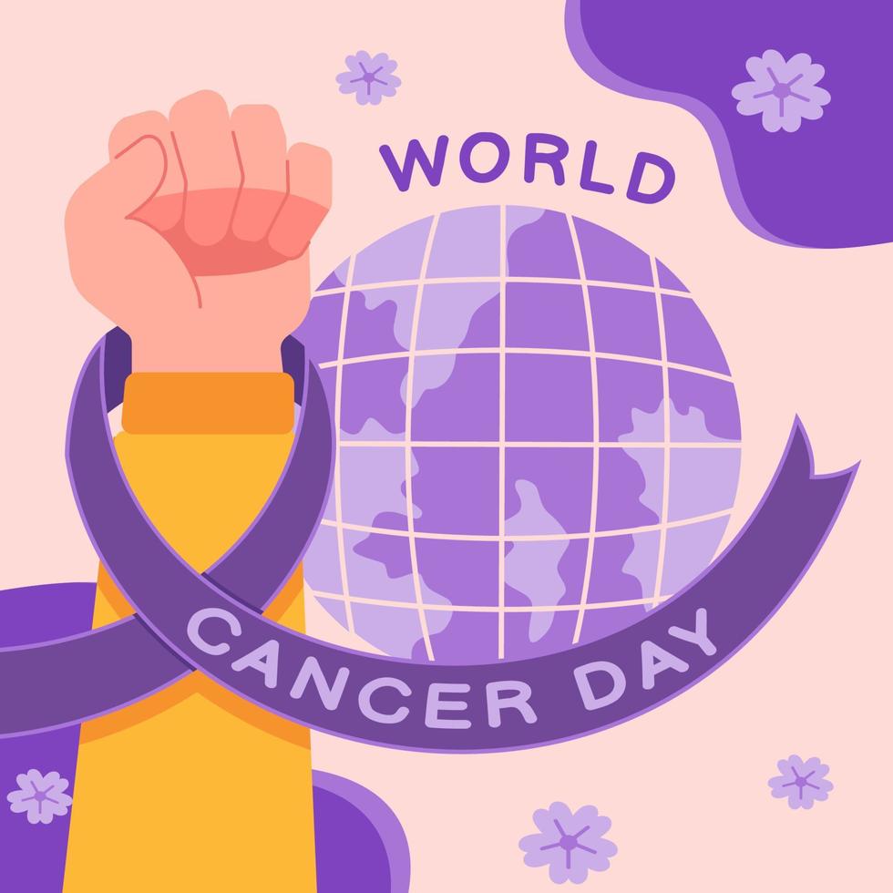 World Cancer Day Background vector