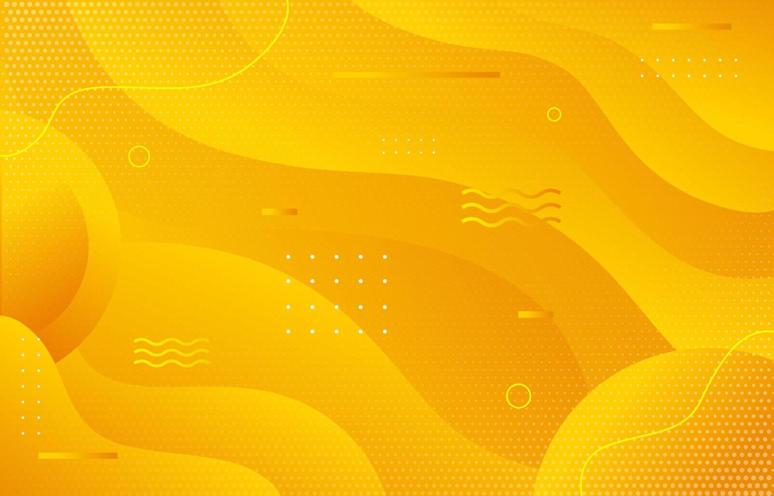 Yellow Gradient with Fluid Template vector