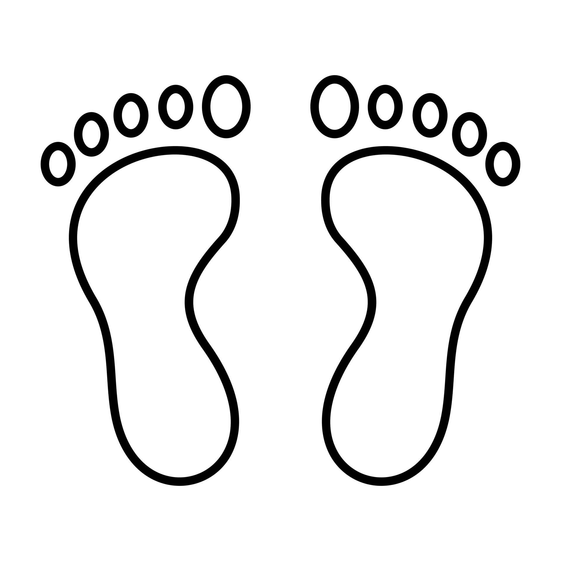 Foot Line Icon 4534942 Vector Art at Vecteezy