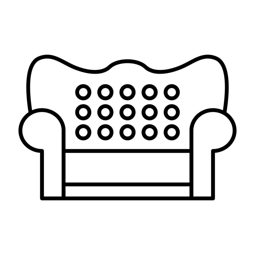 Couch Line Icon vector