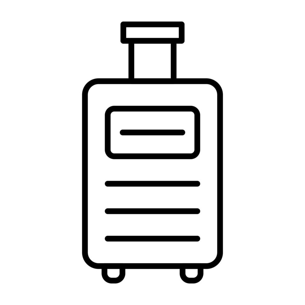 Luggage Line Icon vector