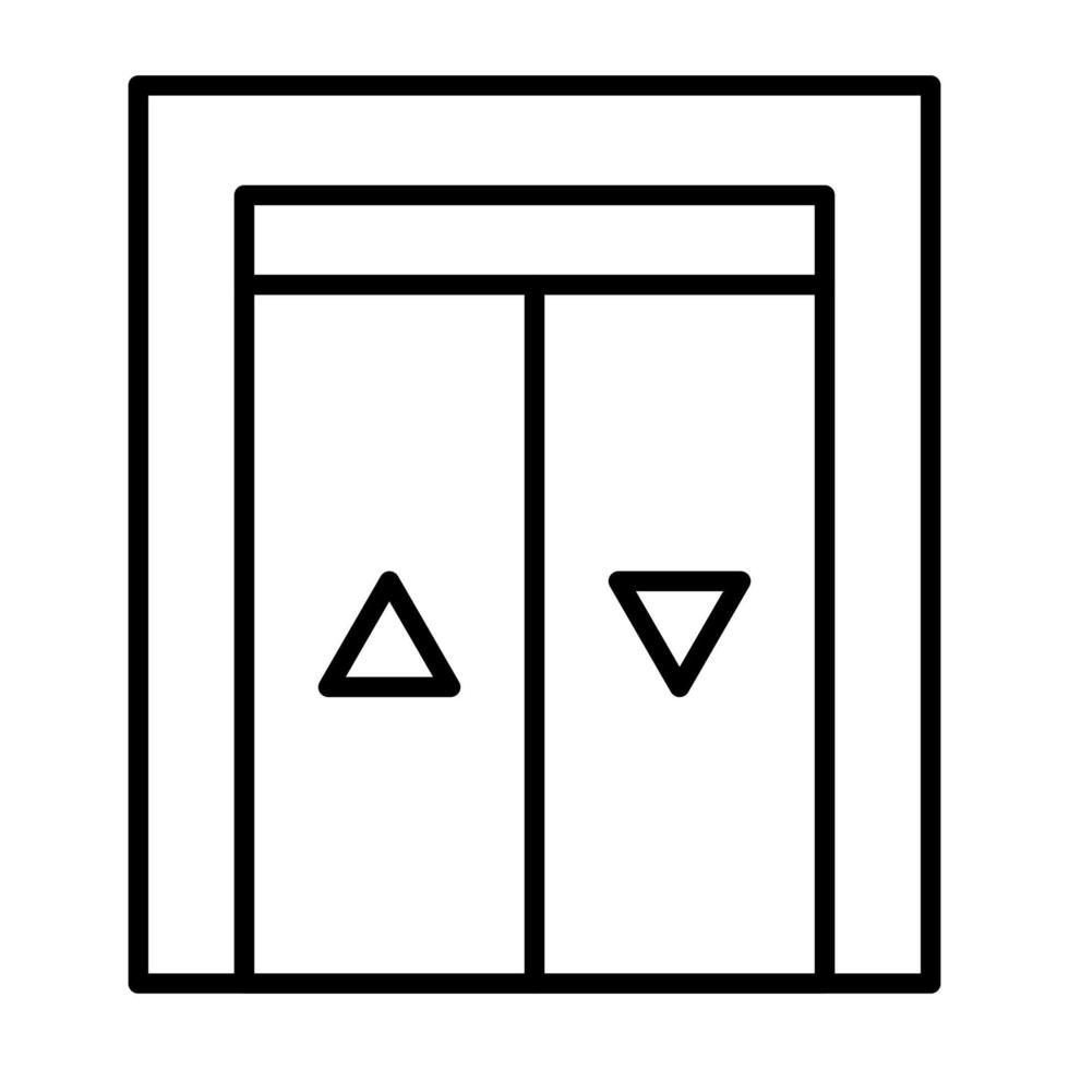 Elevator Line Icon vector