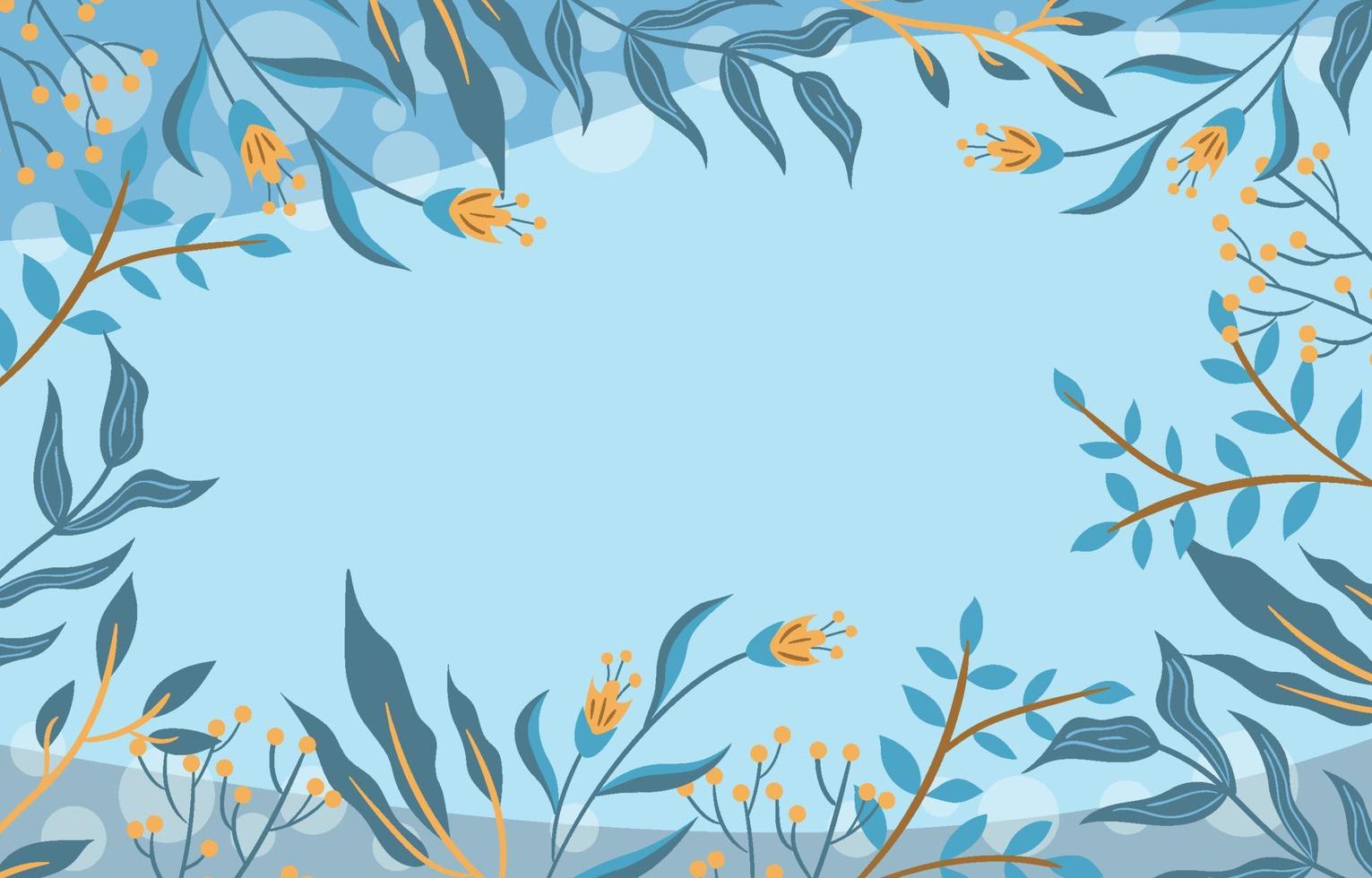 Floral Winter Background vector