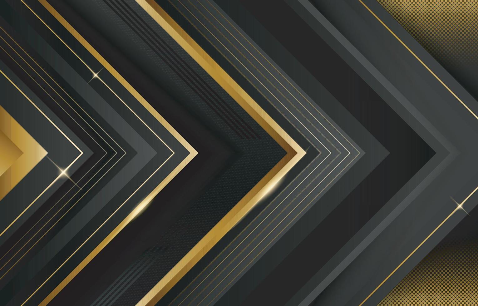 Luxury Black and Gold Background vector