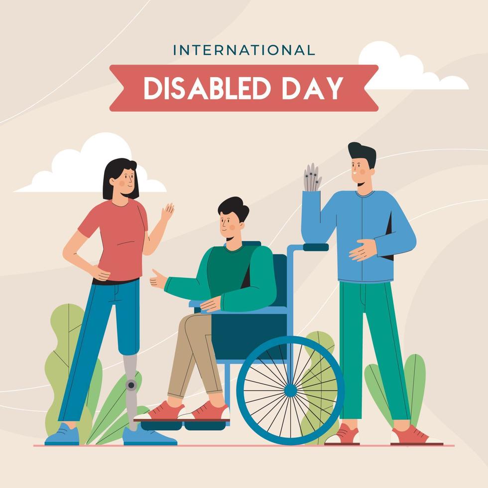 International Disabled Day Concept vector