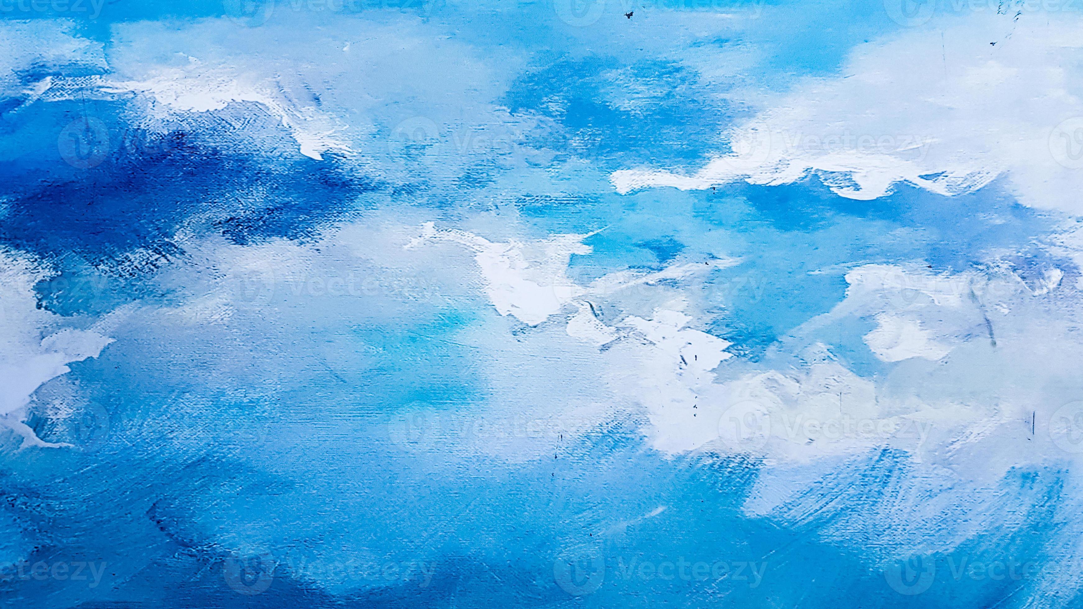 art detail blue abstract oil painted background. Turquoise oil paint  texture. Abstract art background. Oil painting on canvas. A fragment of a  work of art. Stains of oil paint. Modern Art. 4536287