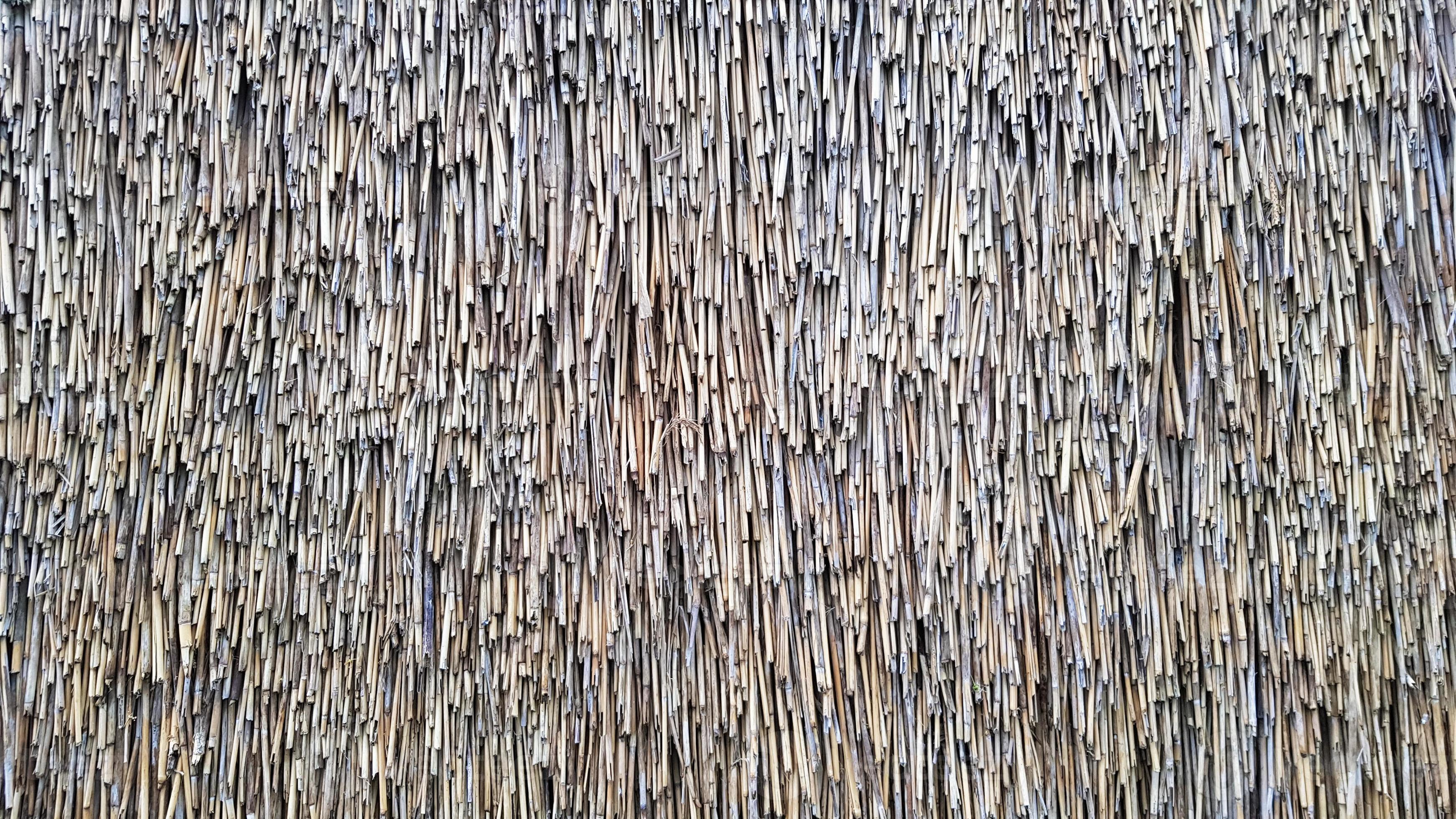 Straw pattern. Thatched grass, roof or wall. Straw, hay or dry grass