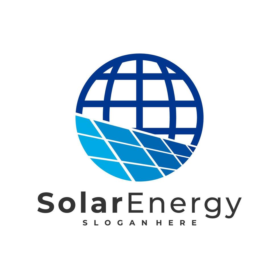 World Solar logo vector template, Creative Sun energy logo design concepts