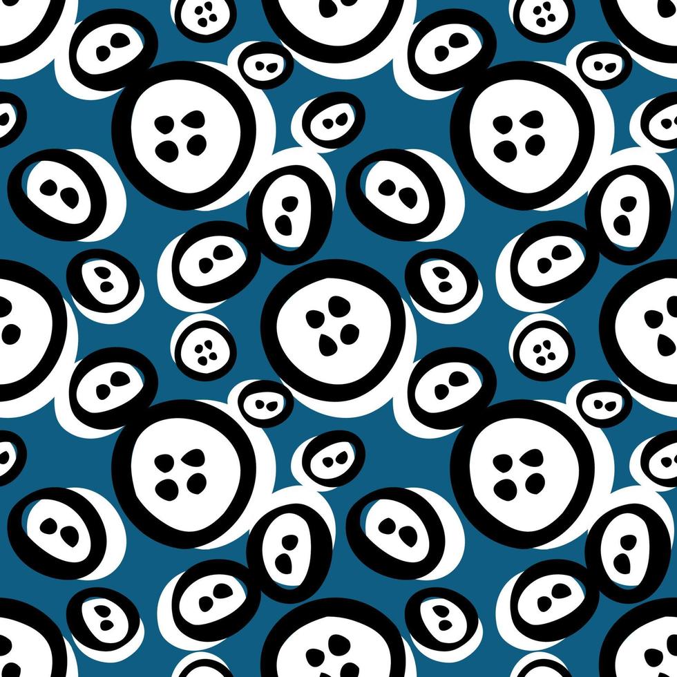 Buttons vector seamless pattern for dressmaker