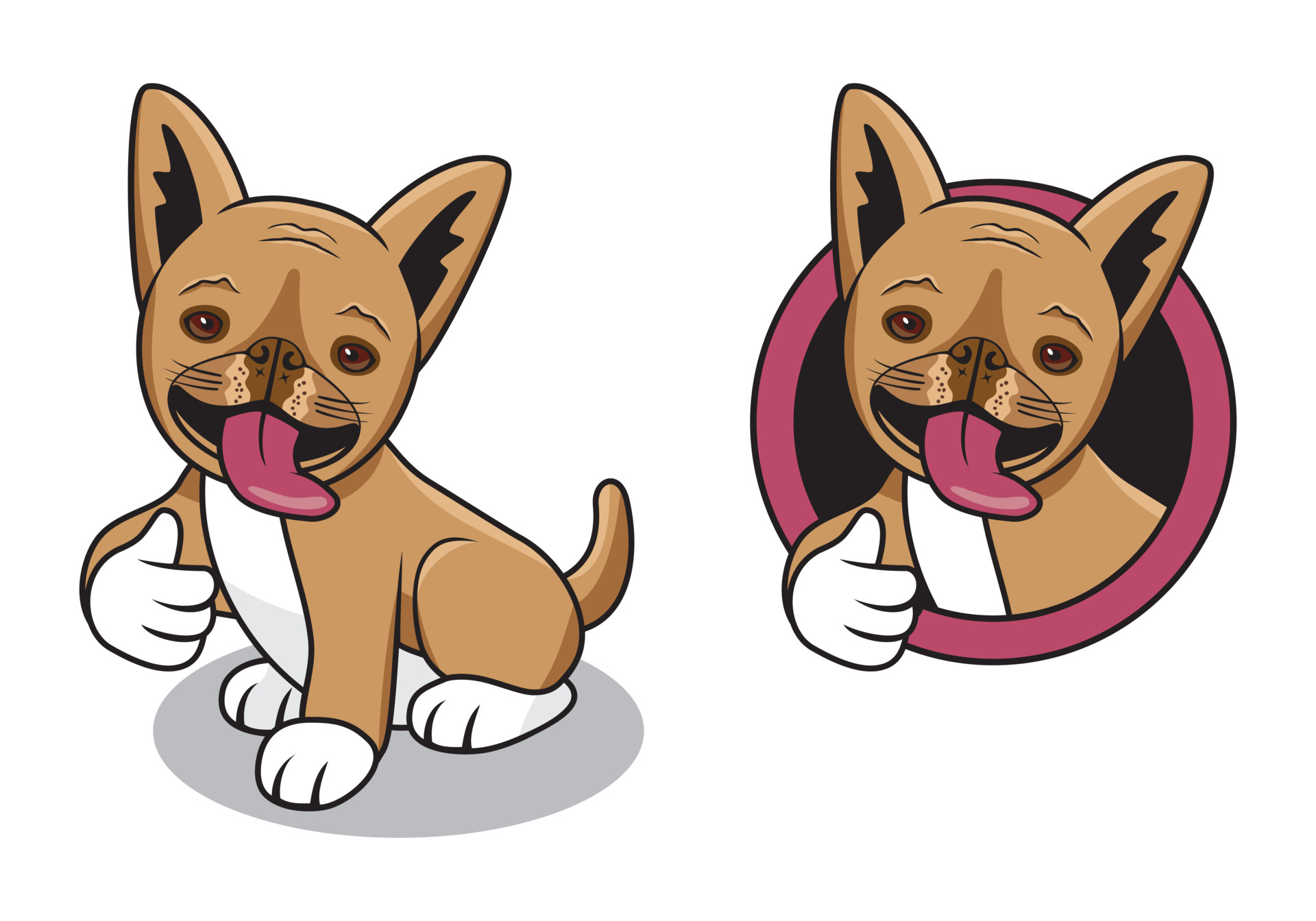 Cute dog cartoon character design illustration 4541605 Vector Art at  Vecteezy