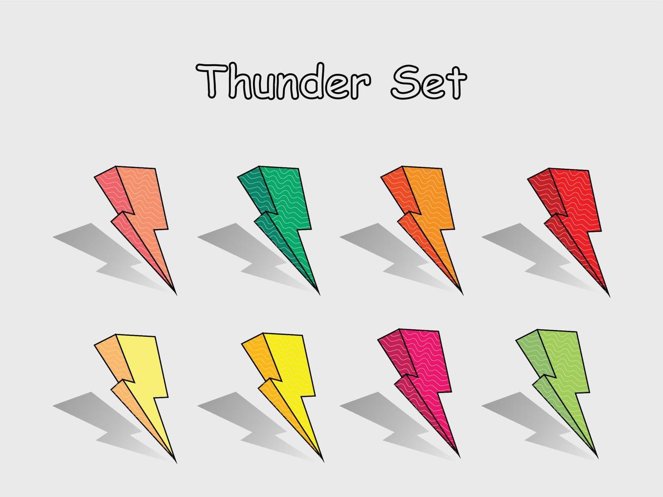 Illustration of thunder vector