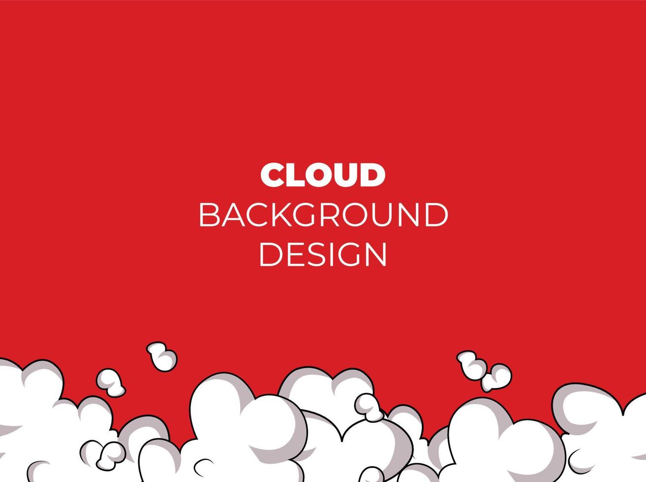 Cloud background, hearts background, cloud computing concept, cloud in the sky, design template of cloud background vector
