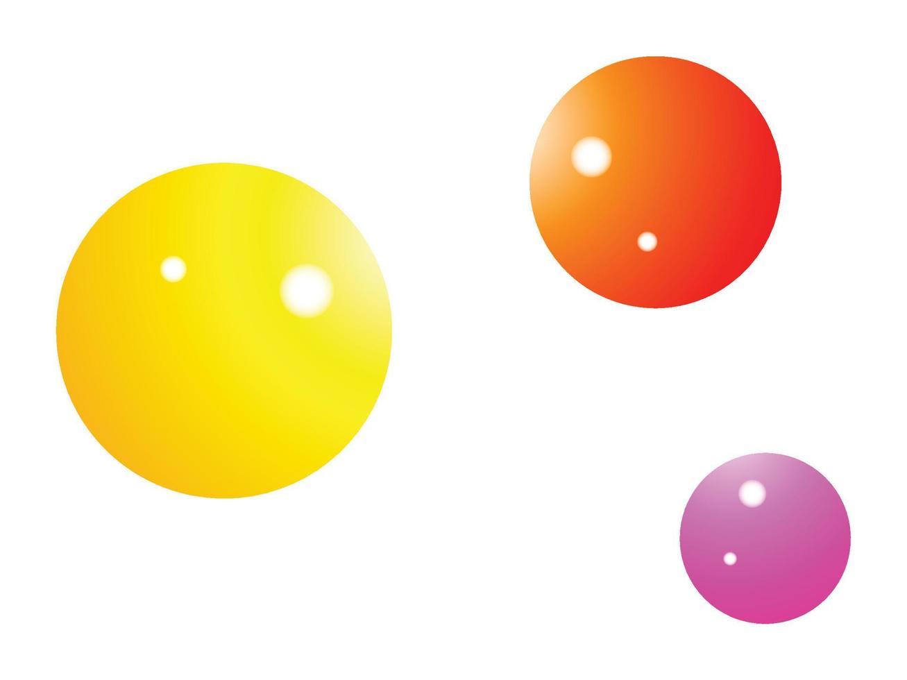 conjunto de globos de colores, ilustraciones de globos vector