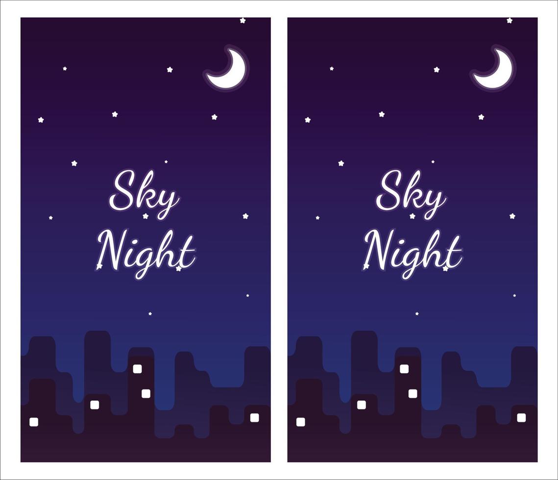 Fondo de cielo púrpura, diseño de fondo para teléfono inteligente, fondo de cielo nocturno, atmósfera de cielo nocturno, diseño genial para papel tapiz vector