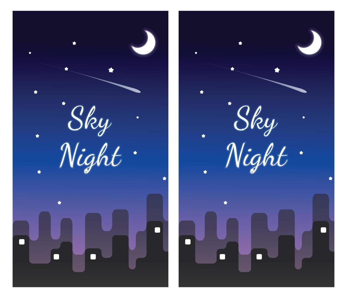 Phone background, dark blue sky background, background design for smartphone, night sky background, night sky atmosphere, cool design for wallpaper vector