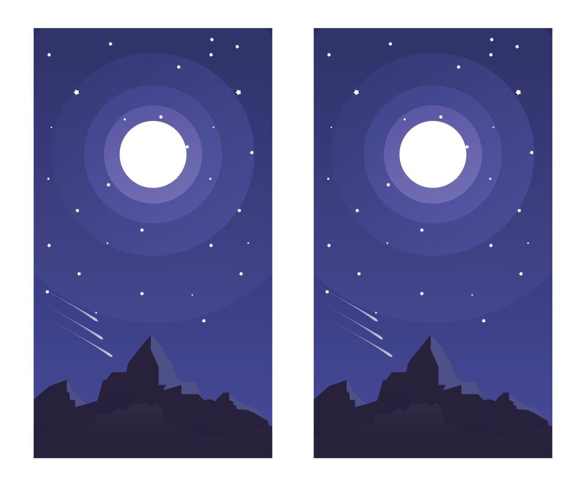 Night sky background for smartphone, beautiful background vector