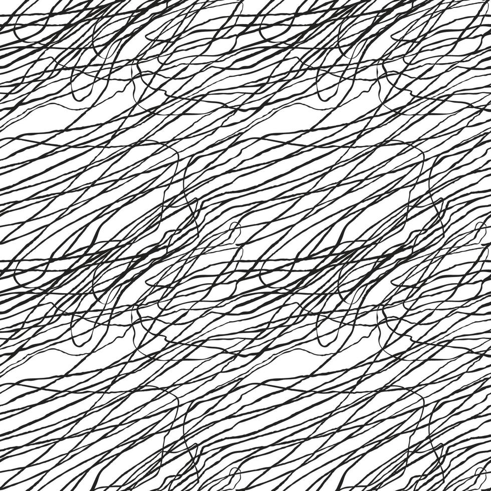 Vector modern seamless background with slate pencil hand drawn abstract lines, doodles. Use it for wallpaper, textile print, pattern fills, web, surface texture, wrapping paper, design of presentation