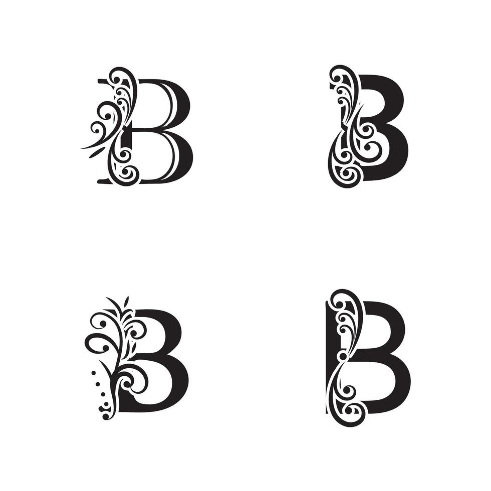 Diseño de icono de vector de plantilla de logotipo de letra b creativa