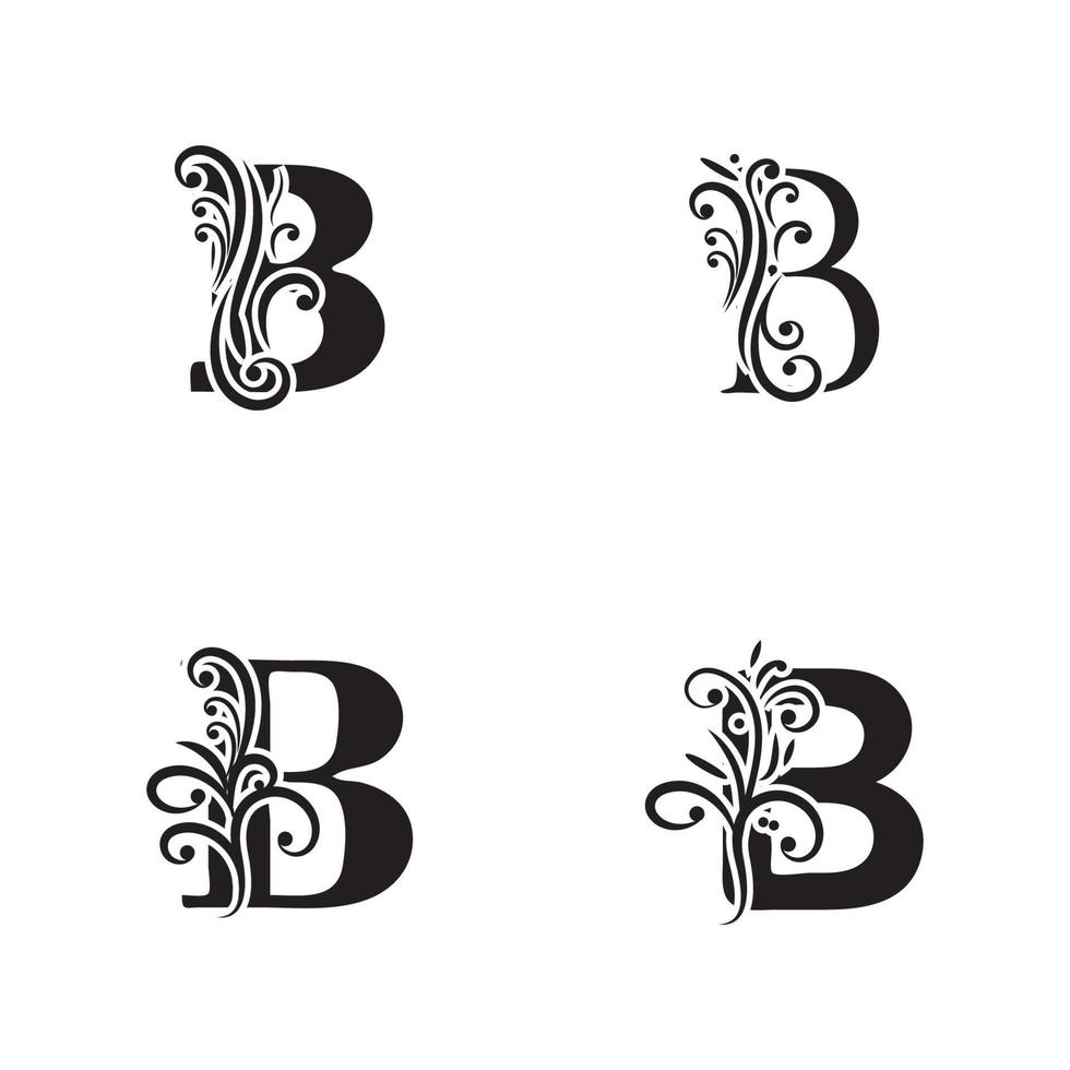 Diseño de icono de vector de plantilla de logotipo de letra b creativa