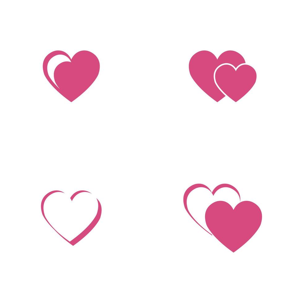 diseño de ilustración de vector de amor de belleza