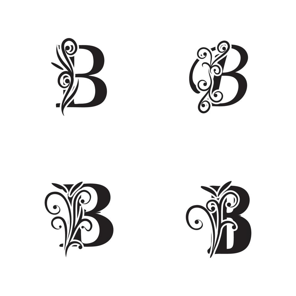 Diseño de icono de vector de plantilla de logotipo de letra b creativa