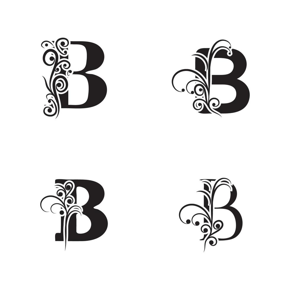 Diseño de icono de vector de plantilla de logotipo de letra b creativa