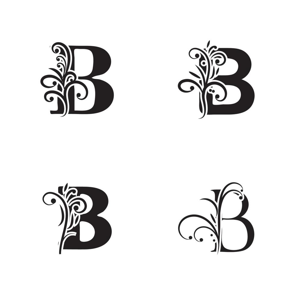 Diseño de icono de vector de plantilla de logotipo de letra b creativa