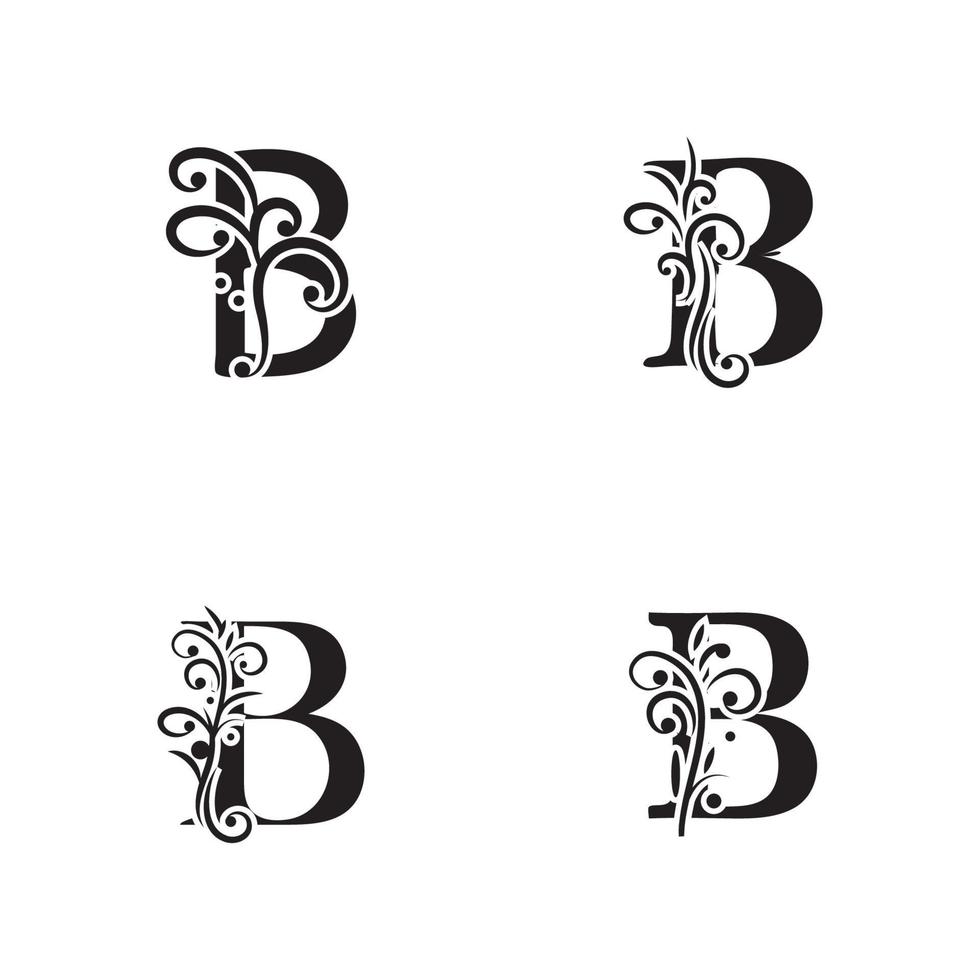 Diseño de icono de vector de plantilla de logotipo de letra b creativa