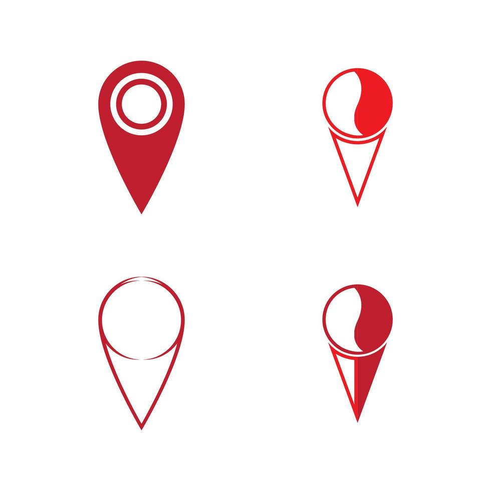 Location point icon logo vector illustration design