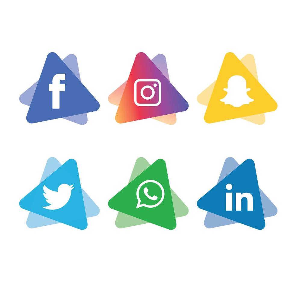 tecnología de iconos planos de redes sociales, red. venta de cara sonriente de grupo de fondo. compartir, me gusta, ilustración vectorial twitter, youtube, whatsapp, snapchat, facebook, instagram, tiktok, tok vector