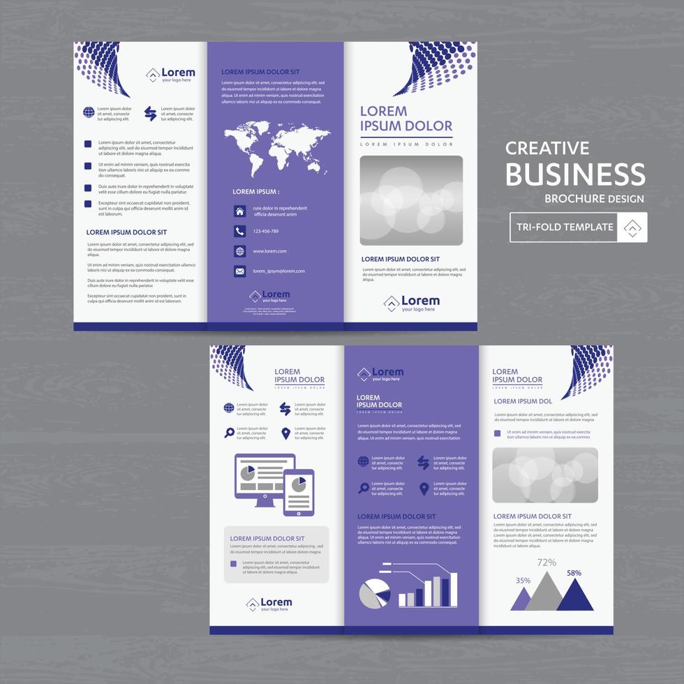 folleto tríptico simulacro de fondo resumen negocio folleto flyer diseño vectorial diseño de presentación tamaño a4 vector