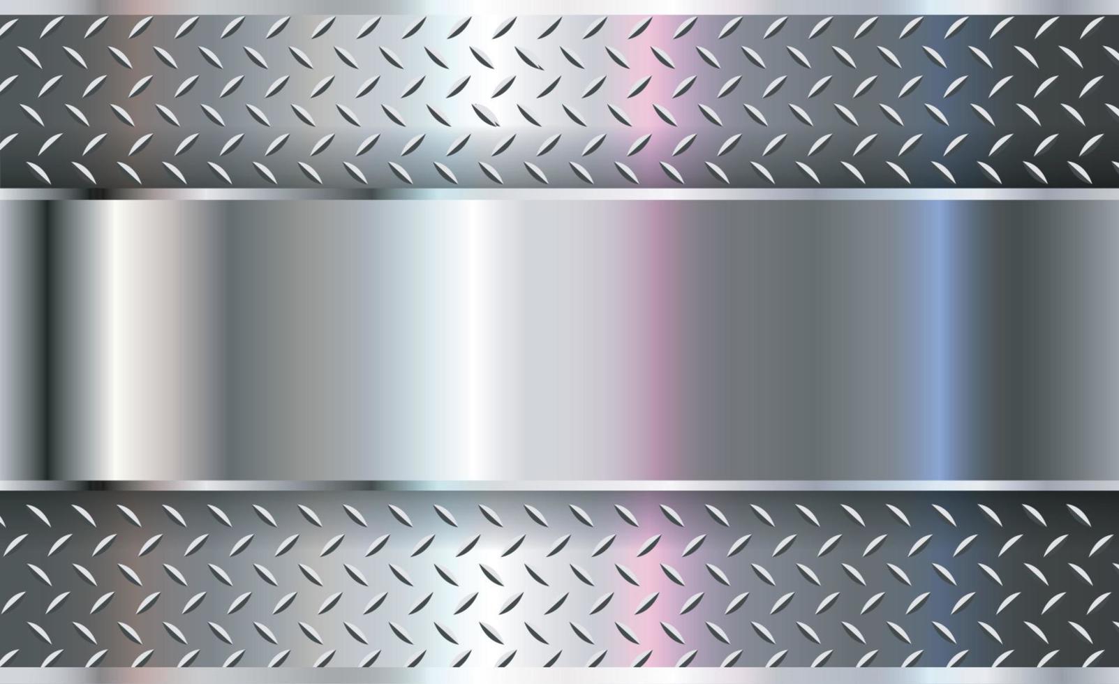 placa de acero fondo de metal con plata vector