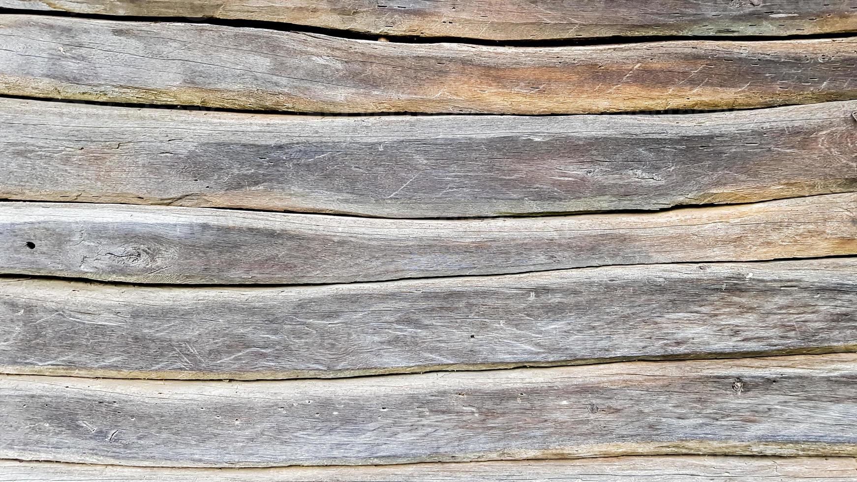 wood texture as background. Top view of the surface of the table for shooting flat lay. Abstract blank template. Rustic Weathered Wood Shed with Knots and Nail Holes photo