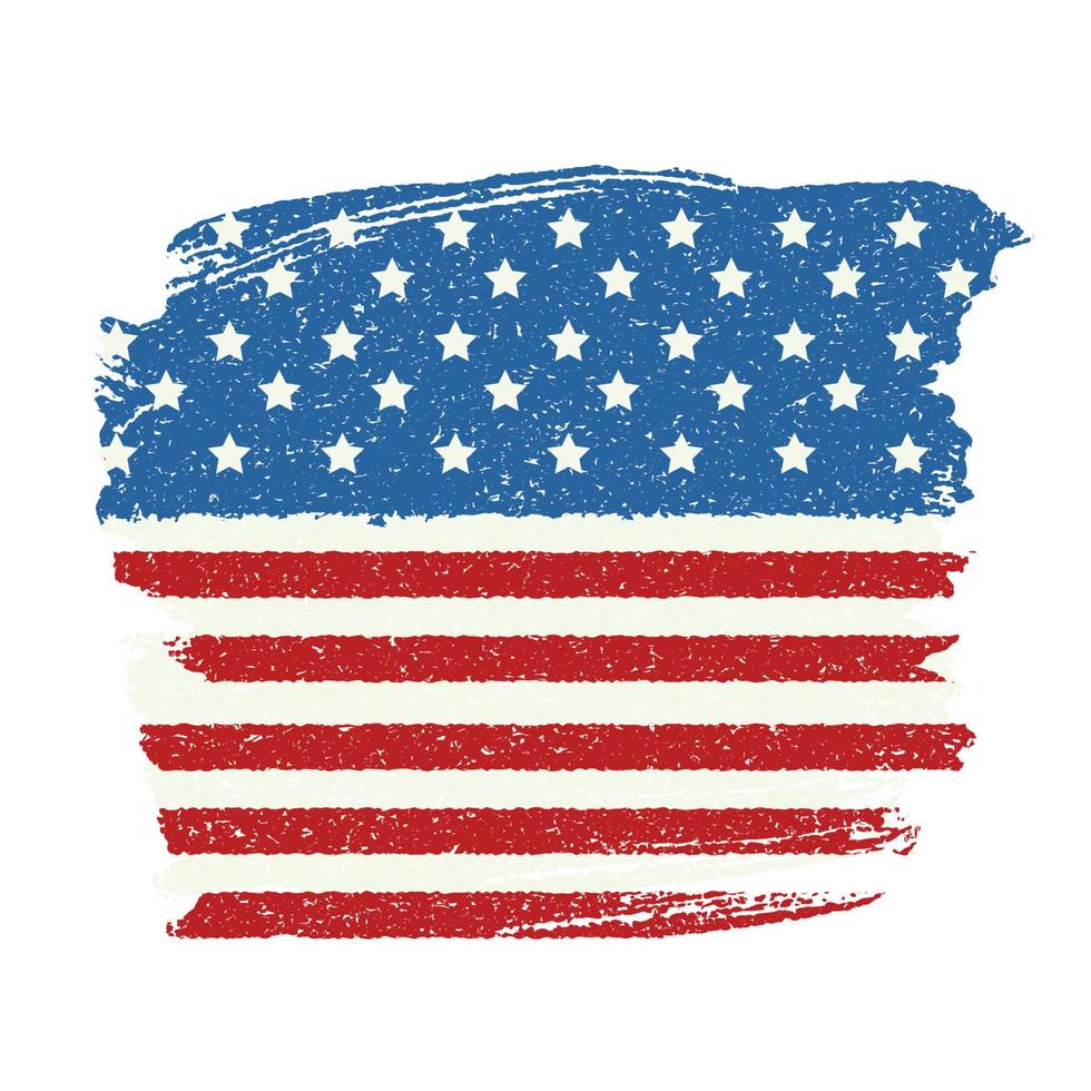 Fourth of July, Independence day of the United States. Happy Birthday America. Vector Illustration