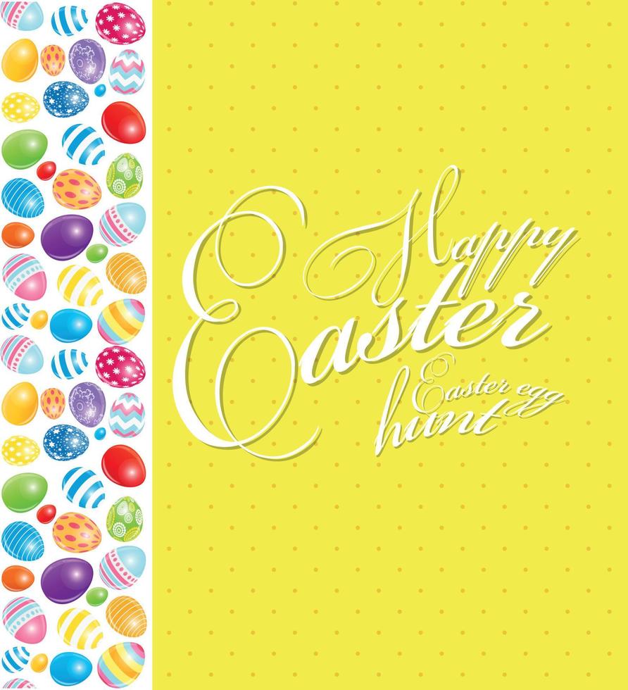 Happy Easter Spring Background Illustration vector