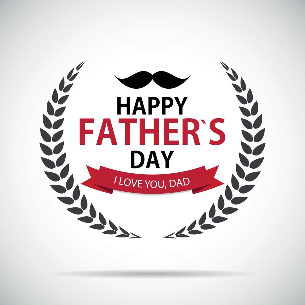 Happy Father Day Poster Card Background Vector Illustration